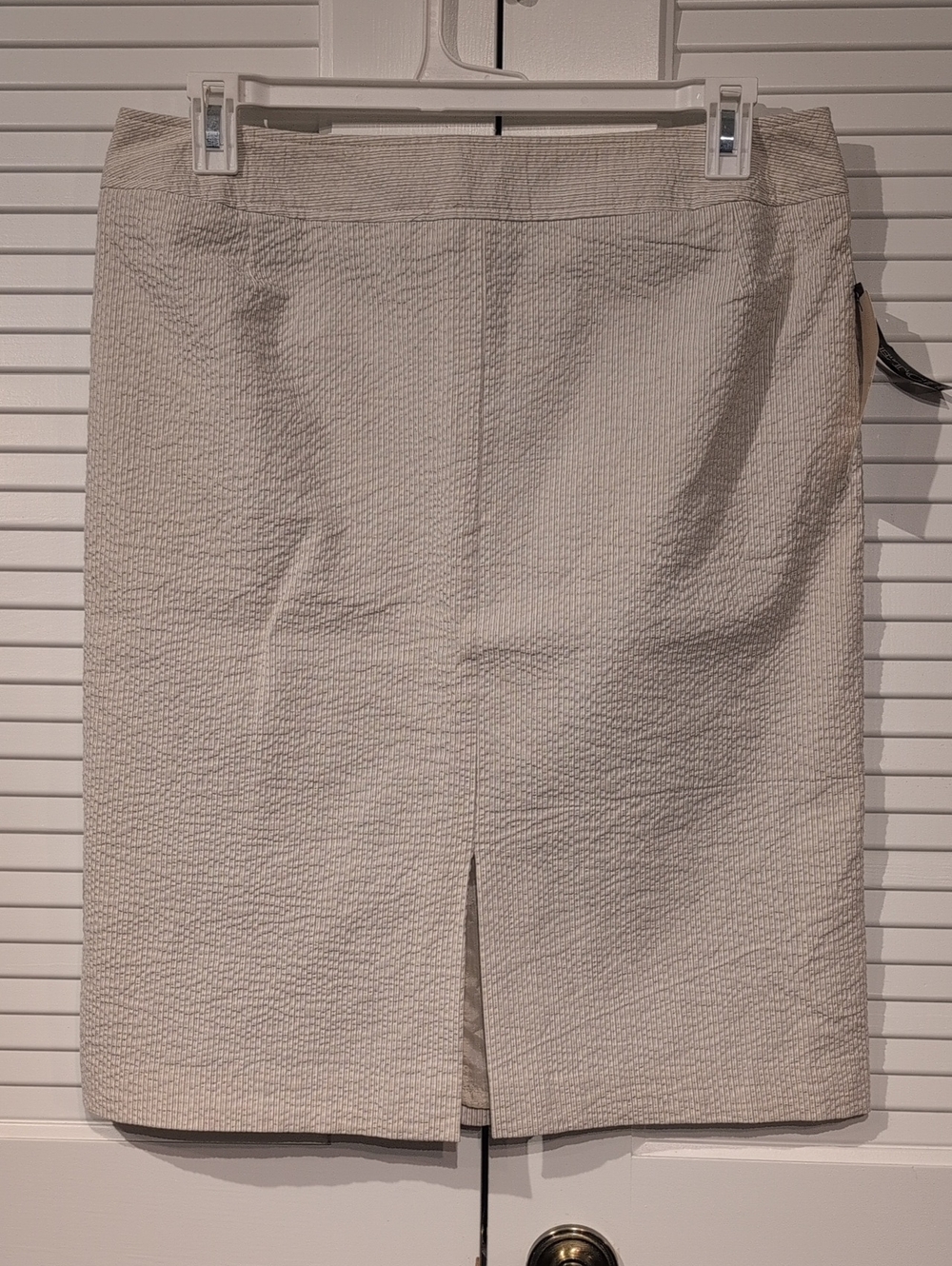 Harve Benard Cream Textured Pencil Skirt NWT Size 14 - Picture 2 of 10